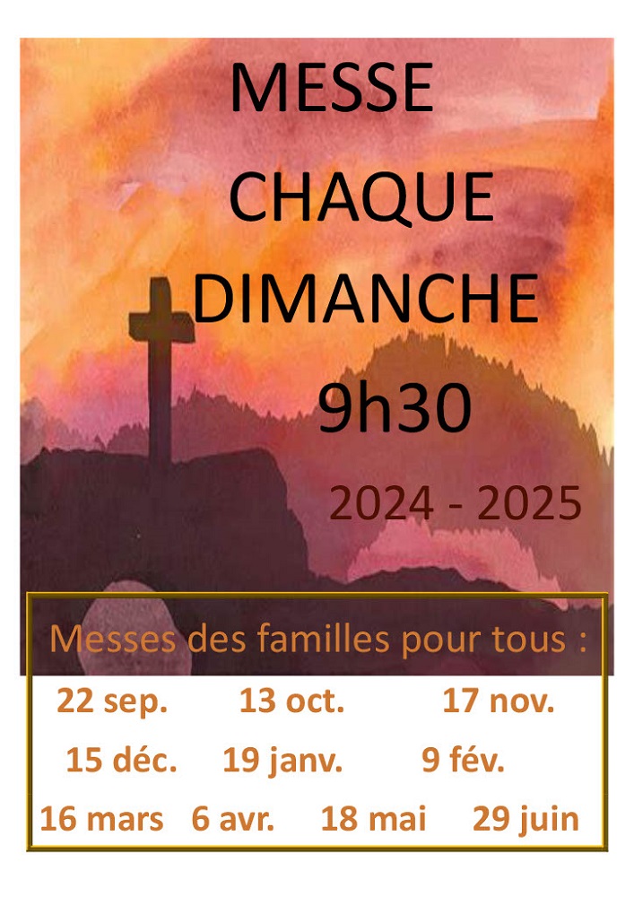 affiche messe 2024 2025